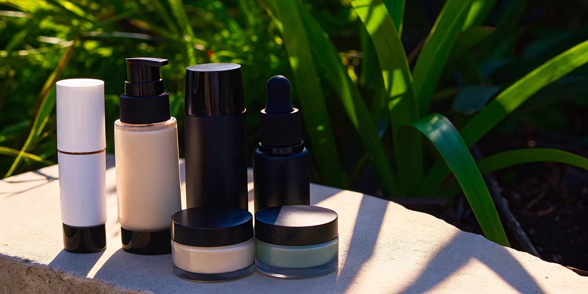 Jars of the best face creams for treating sun-damaged skin.