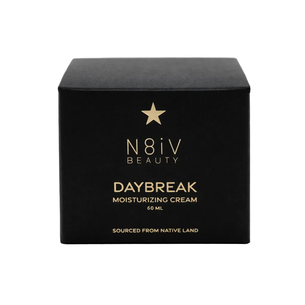 Black box of N8iV Beauty Daybreak Moisturizing Cream on a white background